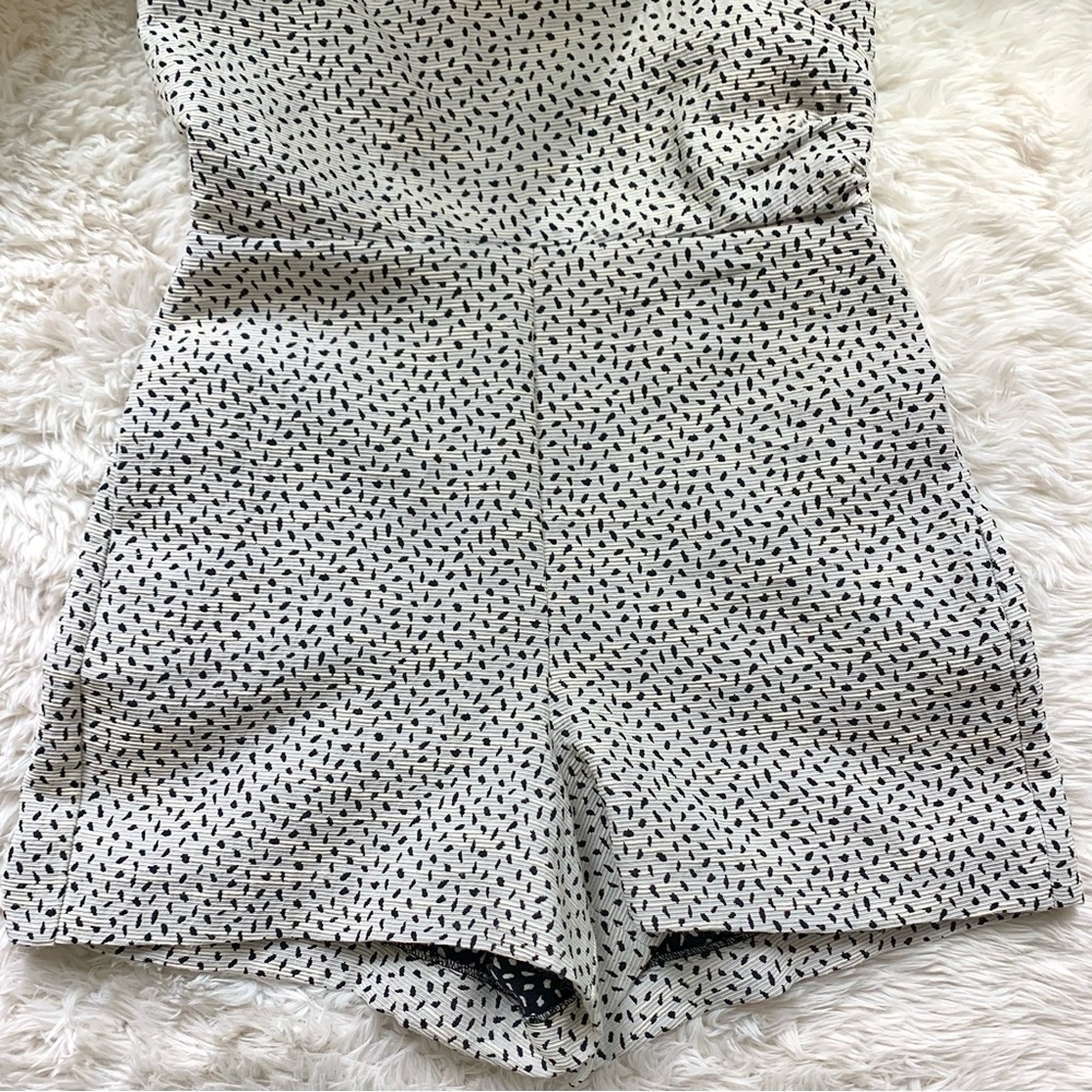 Reiss Jeannette Speckled Jacquard Romper Playsuit sz 4 SM - Picture 15 of 16
